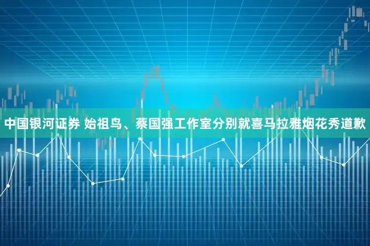 中国银河证券 始祖鸟、蔡国强工作室分别就喜马拉雅烟花秀道歉