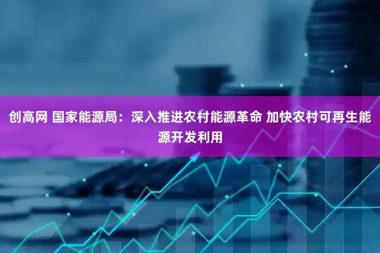 创高网 国家能源局：深入推进农村能源革命 加快农村可再生能源开发利用