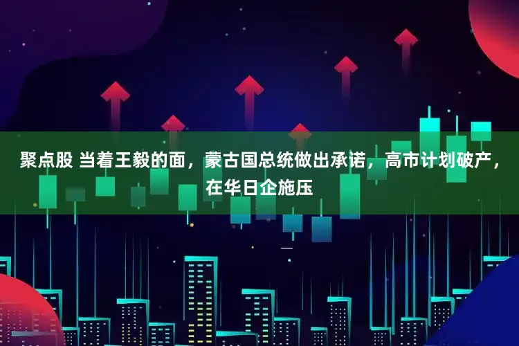 聚点股 当着王毅的面，蒙古国总统做出承诺，高市计划破产，在华日企施压